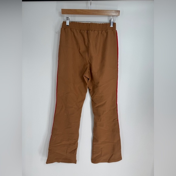 Maeve Sporty Side Stripe Straight Leg Elastic Waistband Track Pants - Picture 2 of 4